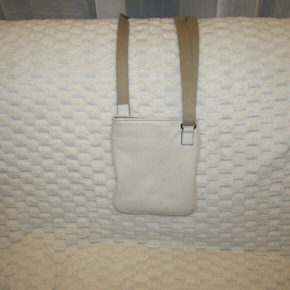 Michael Kors FULTON Small Leather Crossbody Bag VANILLA - Picture 5 of 14